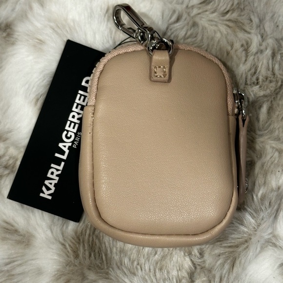 Karl Lagerfeld Quilted Keychain Pouch NWT - Picture 3 of 3